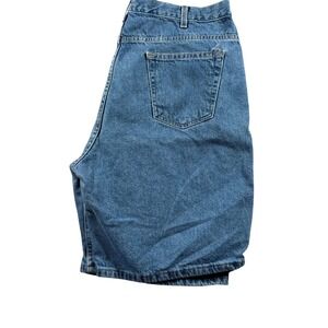 VTG‎ Jorts 90s DadCore Backroad Blues Denim Longline Shorts Mens 34 Relaxed Fit